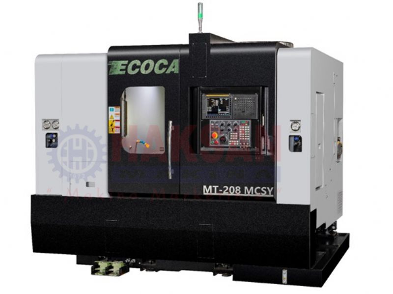 Ecoca C ve Y Eksenli CNC Torna Tezgahı-Eğik Banko-Kutu Kızak Tornalama Merkezi