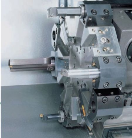 12 CNC Yatay Torna Tezgah - Kutu Kzak - Monoblok Gvde , 30 Derece Eik Banko