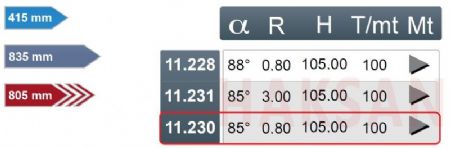 Abkant st Kalp-Standart Tip Bak-85 Derece