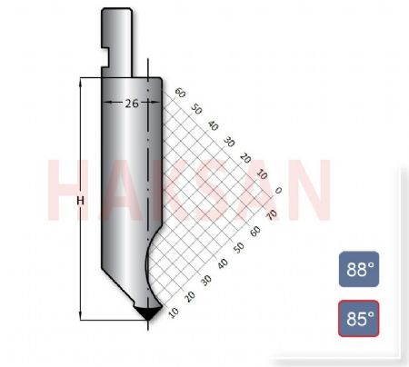 Abkant st Kalp-Standart Tip Bak-85 Derece