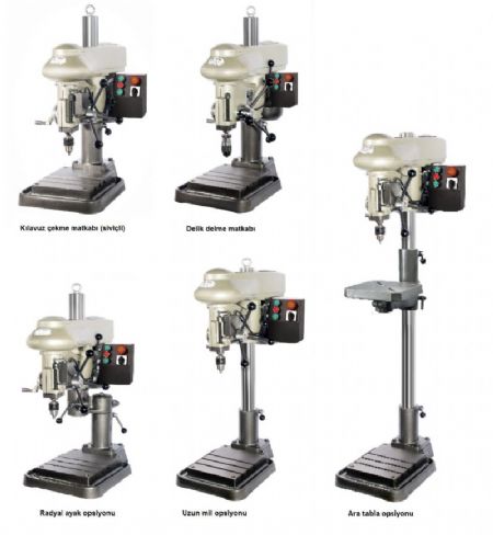 ift Devirli Masast Klavuz ekmeli Matkap Tezgah 