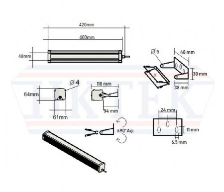 CNC Torna-��leme Merkezi Led Ayd�nlatma Lambas�-End�striyel CNC Makina Lambas�