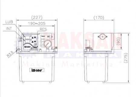 Elektrikli 220V Otomatik Zaman Ayarli Kizak Yaglama Pompasi