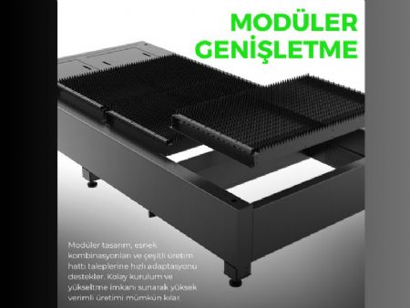 F Serisi 1 & 20 kW - A��k Kabin, Tek Tabla CNC Fiber Lazer Kesim Makinas� 