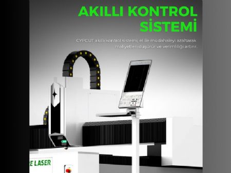 F Serisi 1 & 20 kW - A��k Kabin, Tek Tabla CNC Fiber Lazer Kesim Makinas� 