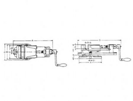 D�nerli Freze Mengenesi - K Tipi Mengene