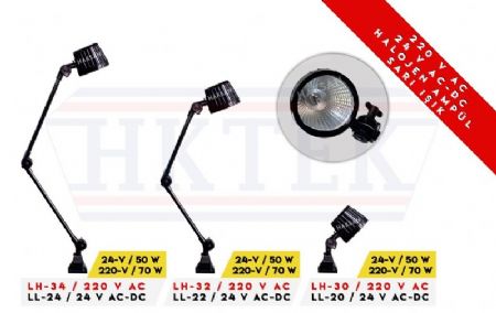 Halojen CNC Makina Lambas�-Ayd�nlatma Lambas�-3 K�r�ml� 250x250 mm