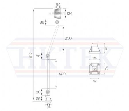 Torna-Freze-Taşlama Tezgahı İçin Led Makina Lambası-Projektör Endüstriyel Tezgah Armatürü-24 Volt Led Lamba